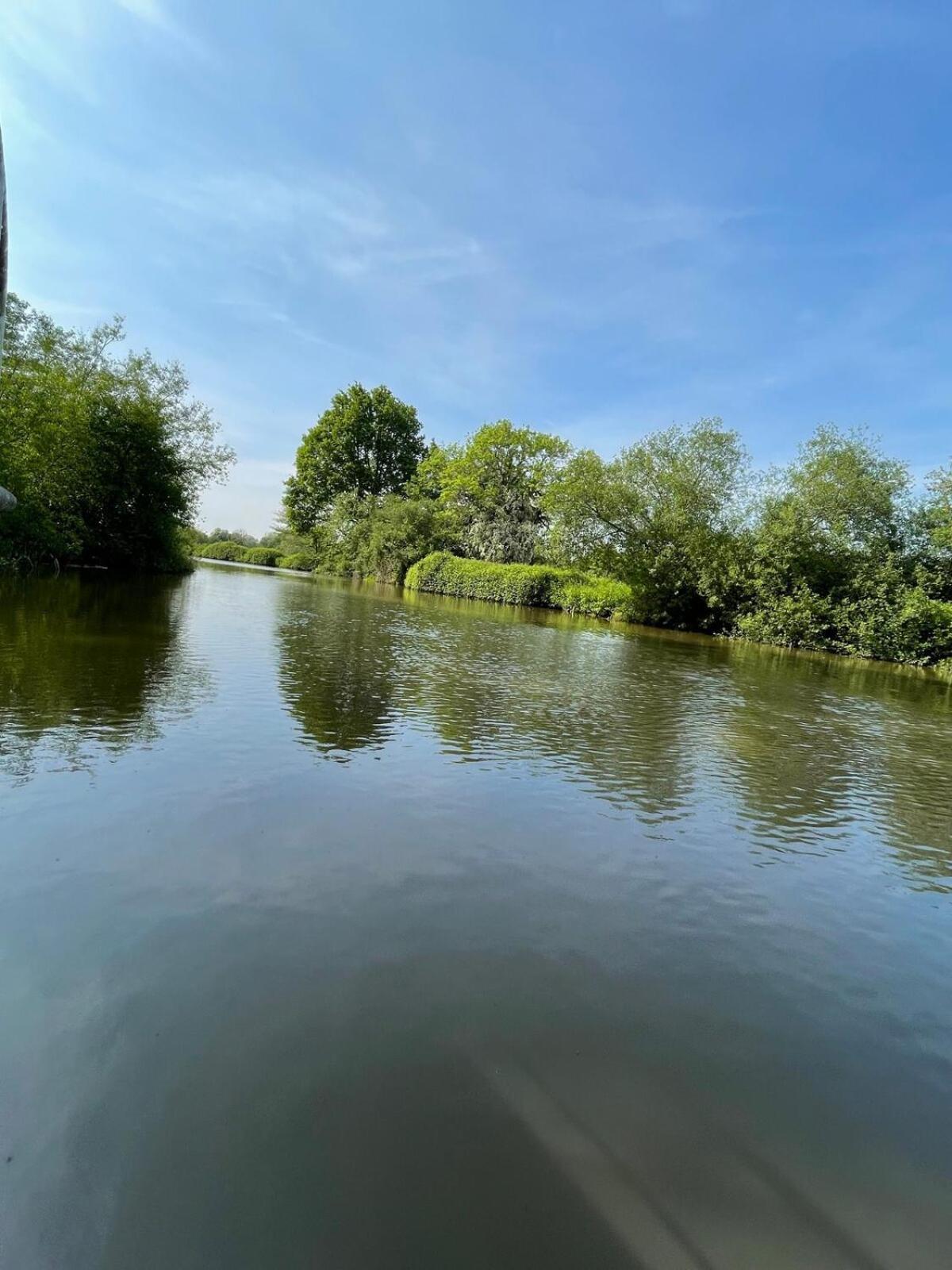 Dutch Cruiser Ship On A Tranquil Secluded River *